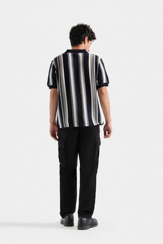 Johnny Collar Striped Polo