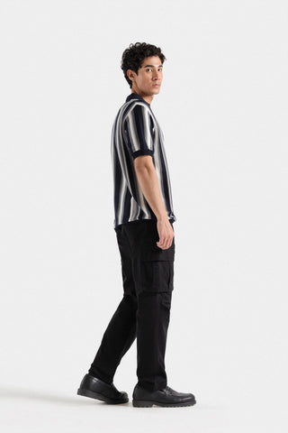 Johnny Collar Striped Polo